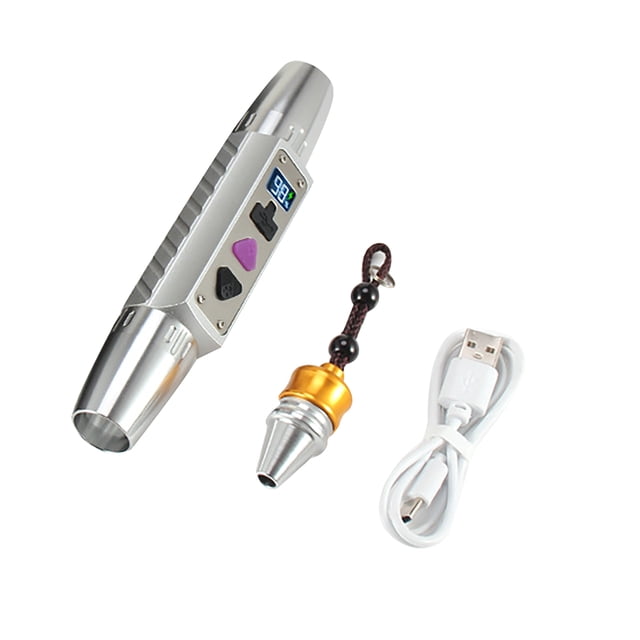 Rechargeable Aluminum Flashlight with Battery Screen for Travel and Small Object Appraisal NATEFEMIN