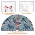 thumbnail image 4 of KLL 36" Christmas Tree Skirt Underwater Animals and Flowers Xmas Tree Skirts Mat for New Year Xmas Holiday Party Indoor Outdoor Home Decoration, 4 of 7