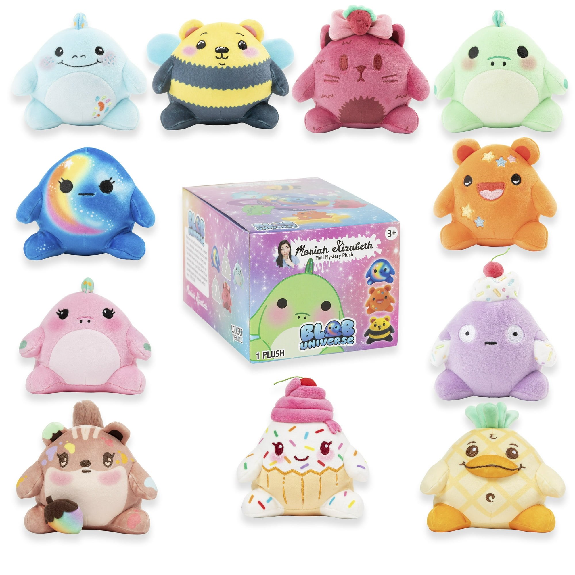 Moriah Elizabeth 6" Mini Mystery Plush – Series 1, Blob Universe, YouTube Craft Channel, Blind Box, 1 of 8 Possible, Official Moriah Elizabeth Merch