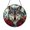 Acrylic 3.5 Inch, variant on Decorative Wolf Floral Window Hanging – Stained Glass Style Nature Decor1601