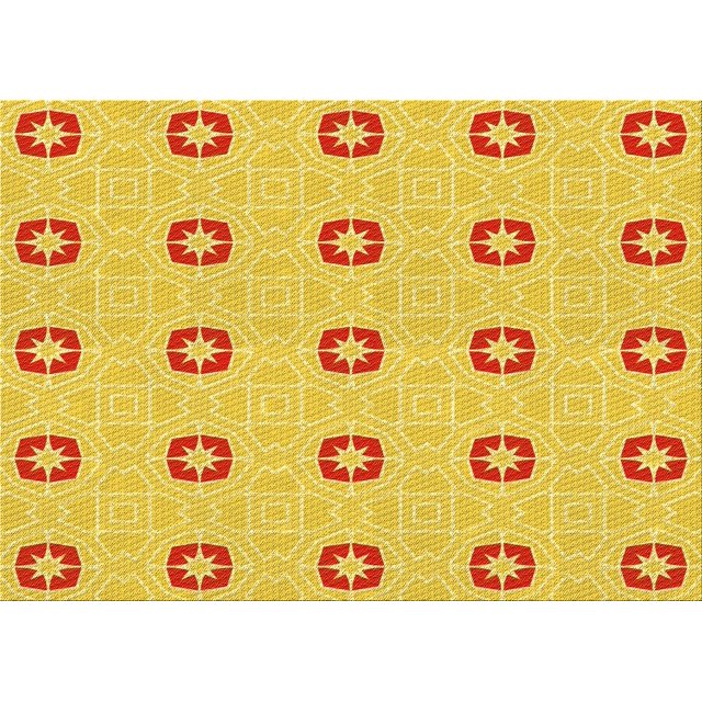 Ahgly Company Tapis d'Intérieur Lavables en Machine Rectangle Transitionnel Jaune Banane, 6' x 9'