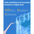thumbnail image 6 of MySmile LP221 OLED Portable Water Flosser Cordless with UVC Light & 30pc Mouthwash Combo, Oral Irrigator Electric Dental Flosser Picks for Teeth Cleaning, Braces, Gums, 5 Modes, 8 Jet Tips, Pink, 6 of 9