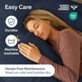 thumbnail image 5 of CGK Linens Premium Reversible Down Alternative Comforter - Queen Size All-Season Fluffy & Cozy Duvet Insert, Navy Blue/SkyBlue, 5 of 7