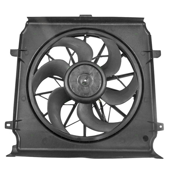 Brock Replacement Radiator Cooling Fan Motor Assembly Compatible with 2004-2007 Liberty 3.7L 2005 Liberty 2.4L 55037692AB