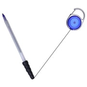 Lighter Leash Carabiner Reel Beehive Pen Attachment - Assorted Colors - Three Pack Multi-Colored