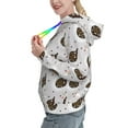 thumbnail image 2 of Lsque Cute Swan Pattern Casual Women's Hoodie,Hooded Sweatshirt with Kangaroo Pocket,Pullover Hoodie with Eye-catching Drawstrings-Small, 2 of 7