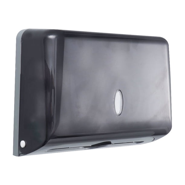 Caja de pañuelos de pared para baño, dispensador de toallas de papel, soporte para caja de pañuelos (gris)