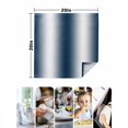 thumbnail image 5 of Cloth Napkins Set of 4 - 20x20 Inches, Ombre Dark Blue Washable Reusable Table Napkins, Gradient White Abstract Minimalist Stripe Soft & Absortbent Dining Napkin for Party Wedding Hotel Restaurant, 5 of 8