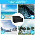 thumbnail image 6 of Rosnek Waterproof Outdoor Bench Cover, Patio Garden Seat Cover Oxford Cloth Durable Furniture Chair Cover, 6 of 7