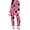 505_Hot Pink, variant on Valentine's Day Pajamas for Women Set Evening Lounge Womens Pajama Sets V Neck Soft Pj Set Long Sleeve Shirts Matching Pjs for Couples Hot Pink