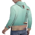 thumbnail image 3 of KLL Vintage Brass Balance Scale Print Mens Hoodie Long Sleeve Casual Pullover Hooded Sweatshirt Fashion Drawstring Hoodies with Pocket-Large, 3 of 6