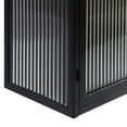 thumbnail image 6 of Vinsetto Modern Two-Door Wall Cabinet with Three-Tier Storage, Black, 6 of 9