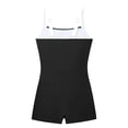 thumbnail image 4 of SGMVNU Girl Swimsuits Boyleg Shorts Color Block Full Coverage Bathing Suit Adjustable Straps Padded Beach Swimwear (Size 11-12 Years, bz1-Black), 4 of 4