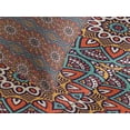 thumbnail image 4 of Ambesonne Mandala Quilted Bedspread Set 3 Pcs, Nature Inspired Retro, King Size, Orange Turquoise White, 4 of 5