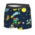 thumbnail image 2 of Kll Funny Spaceships Men'S Cotton Boxer Briefs Underwear-Small, 2 of 9