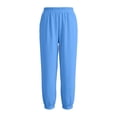 thumbnail image 4 of oqasdz Womens Elegant Casual Trousers with Side Pocket Slim Leg Soft Solid Color Knit Pants Comfort and Stretch Summer Dailywear, 4 of 5