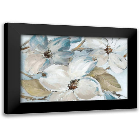 Loreth, Lanie 14x10 Black Modern Framed Museum Art Print Titled - Neutral Silently Bloom II