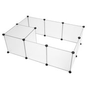 ZIMTOWN Kshioe Pet Playpen, Portable Large Plastic Yard Fence Small Animals, Puppy Kennel Crate Fence Tent