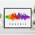thumbnail image 1 of Pera Print Phoenix Skyline Arizona Poster, Phoenix Cityscape Painting Unframed Poster, Phoenix Arizona Poster, Arizona Home Office Wall Decor - 5x7 Inches, 1 of 1