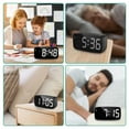 thumbnail image 6 of MINKUROW Alarm Clock Digital LED Clock Voice Control Snooze Time Temperature Display Night Mode Desktop Clocks, 6 of 7
