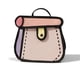thumbnail image 1 of Bolso Bandolera Onlyliua en Color Cadete en Forma de Corazón y Pastel de Chica de Anime, 1 of 7