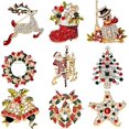 thumbnail image 1 of Broche de Navidad de 9 piezas para regalos de adornos de decoración de Navidad-- Sincero  Electrónica, 1 of 1