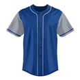 thumbnail image 3 of Baseball Short Sleeve Button Down Team Jersey Casual Button Down Shirts, 3 of 5