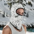 thumbnail image 5 of Unique Bargains 1 Pc Ice Silk Geometric Balaclava Face Mask Gray White, 5 of 5