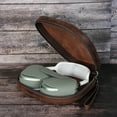 thumbnail image 6 of Leather Case Headphones Storage Bag with Hand Straps for Headphones Protective Storage Box, 6 of 8