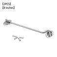 thumbnail image 1 of Window Eye Latch Gate Door Window Stainless Steel Windproof Lock Hook with Mounting Screws  8 Inch, 1 of 9