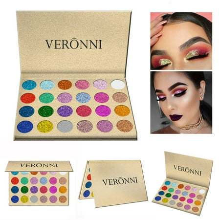 12 Color Glitter Injections Pressed Glitters Single Eyeshadow Diamond Rainbow Make Up Cosmetic Eye shadow Magnet (Best Pressed Glitter Palette)