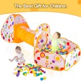 thumbnail image 6 of LWBDD 3 in 1 Kids Ball Pit Play Tent with Tunnel, Portable Children Boys Girls Play Tents Crawl Tunnels Toys Set, Orange, 6 of 7