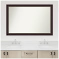 thumbnail image 3 of Amanti Art Custom Wall and Bathroom Mirror (32.25 x 48.25 in.), Signore Bronze Frame, 3 of 6