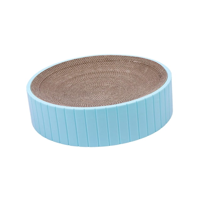 Rascador para gatos Sunnimix Rascador Redondo Protector de Sofá Tabla azul