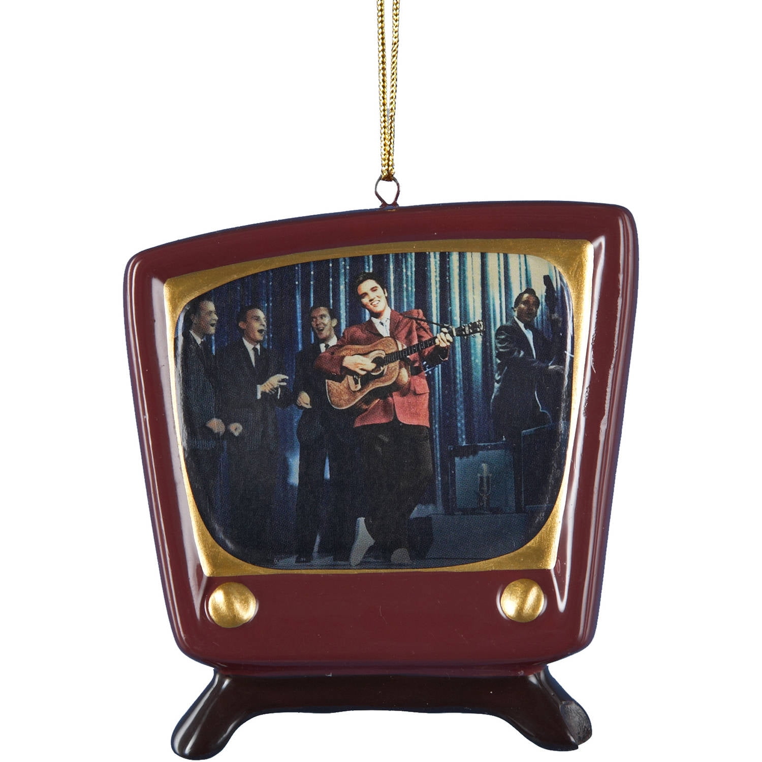 Kurt S. Adler YEP2133 3 in. Porcelain Elvis Presley TV ...
