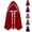 Pink, variant on YABCSAZ Unisex Hooded Cloak Cape Velvet Cape with Lace Trim, Solid Color Casual Halloween Cape Witch Costume Medieval Cloak for All Ages, Christmas Party, Green
