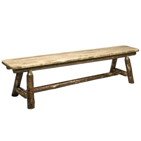 Glacier Country Collection Plank Style Bench, 6 Foot