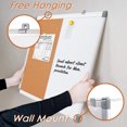 thumbnail image 4 of SWANCROWN Combination Board Dry Erase Cork Board Combo 24"x 18", 4 of 10