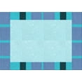 thumbnail image 1 of Ahgly Company Machine Washable Indoor Rectangle Transitional Blue Area Rugs, 3' x 5', 1 of 7