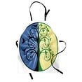 thumbnail image 1 of Tree of Life Apron Yin Yang Life and Death Tree in Different Colors with Bird Silhouettes, Unisex Kitchen Bib Apron with Adjustable Neck for Cooking Baking Gardening, Green Blue Black, by Ambesonne, 1 of 3