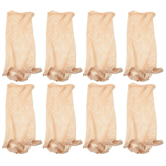 EeaseMX 8 piezas de redecillas para pelucas, gorros de red elásticos para pelucas, redecillas para pelucas