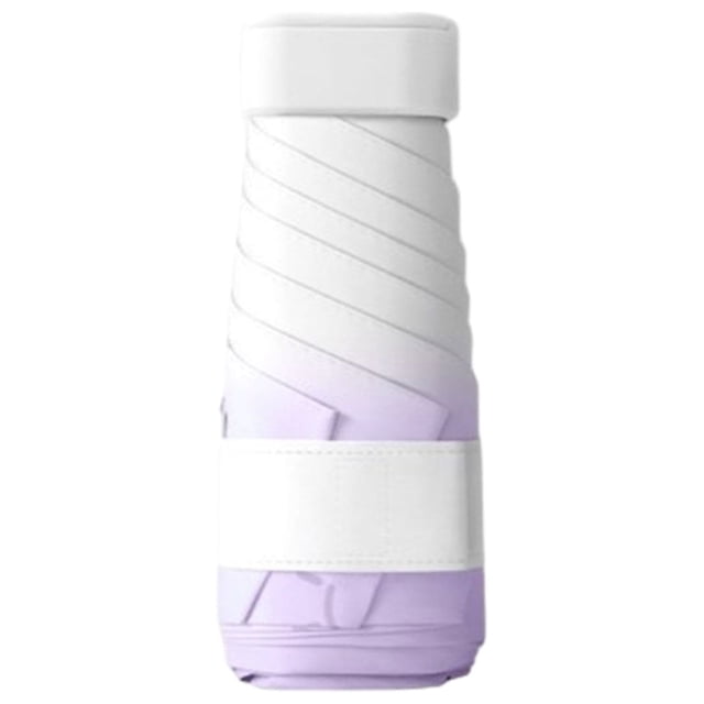 Thinsony Lightweight Small Portable Backpack Umbrella Protects Rain And UV Waterproof And Durable Purple