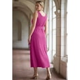 thumbnail image 2 of Jessica London Women's Plus Size Stretch Cotton Side Tie Maxi Dress, 2 of 3