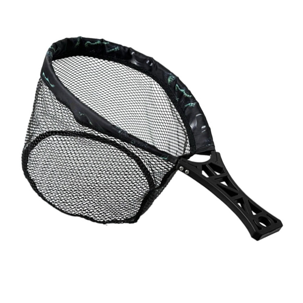 CENL Handle Fly Fishing Hand Net Glue Coated Mesh Cloth Catching Butterfly Net Foldable Stream Landing Net Portable Fishing Net