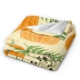 thumbnail image 2 of ZICANCN Throw Blanket Pumpkin Mature Leave , Couch Ultra Soft Micro Fleece Sofa Bed Camping Travel Blanket for Adults, 60"x50", 2 of 8