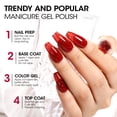 thumbnail image 5 of Gellen Glitter Gel Nail Polish, 18ml Hot Red Gel Polish No Wipe Soak off Long Lasting Glossy UV Gel for Salon Manicure Nail Art, Gifts for Women Girls, 5 of 8