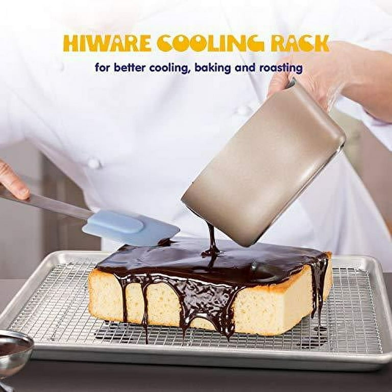 Hiware 2-Pack Cooling Racks for Baking, Stainless Steel Wire Rack Baking  Rack Oven Rack Cookie Rack, Oven Safe, Rust-Resistant Rack for Cooking