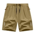 thumbnail image 2 of Kmdttou Men's Shorts Athletic Sports Shorts Beach Pants Elastic Waist Drawstring Pockets Casual Camouflage Print Knee Length Shorts (Available in Plus Size), 2 of 5