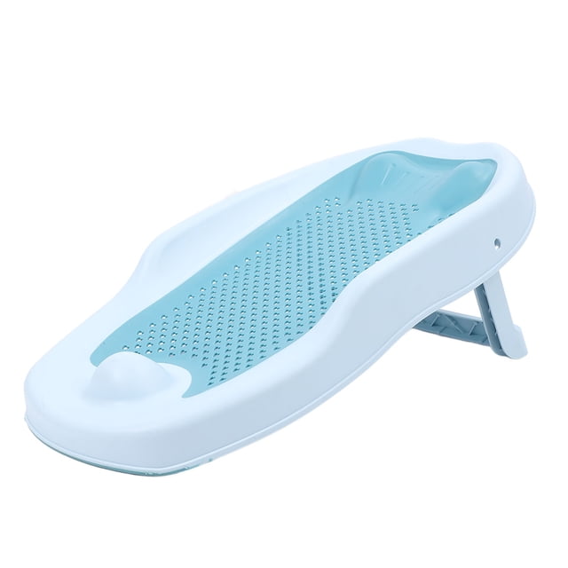 Bañera Portátil Para Bebé, Bañera Transpirable Portátil Azul Antideslizante Para Baño De Bebé Para Niños