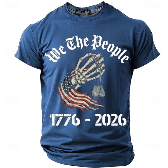 Men's 250 Anniversary Usa Flag Print 4th of July Shirt 250th Anniversary USA Shirt, United States Marine Corps 250th Birthday Star Stripes T-Shirt Tee